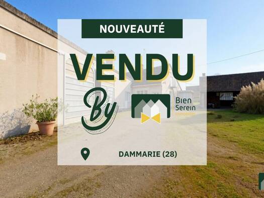 Maison de plain-pied à vendre 159 900 € 5 pièces 3 chambres 108 m² 838 m² de terrain Dammarie 28360