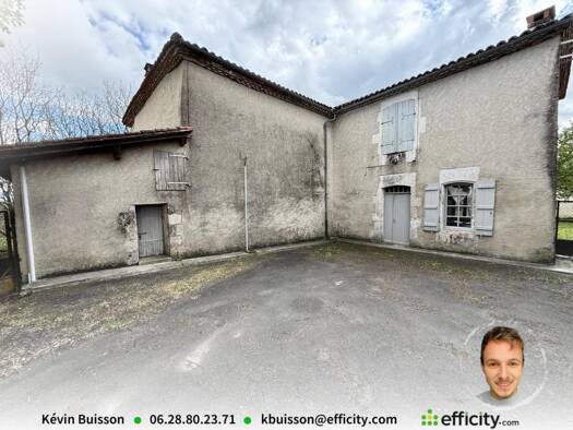 Maison à vendre 69 900 € 5 pièces 4 chambres 100 m² 586 m² de terrain Vaux-Lavalette 16320