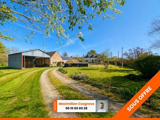 Maison à vendre 267 350 € 4 pièces 3 chambres 121 m² 4 800 m² de terrain Parigné-l'Évêque 72250