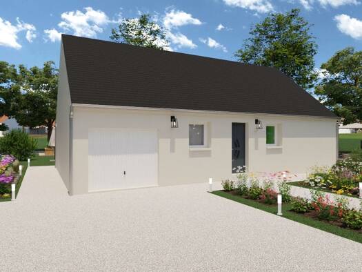 Terrain avec maison neuve à vendre 157 109 € 4 pièces 3 chambres 89 m² 814 m² de terrain Morée 41160