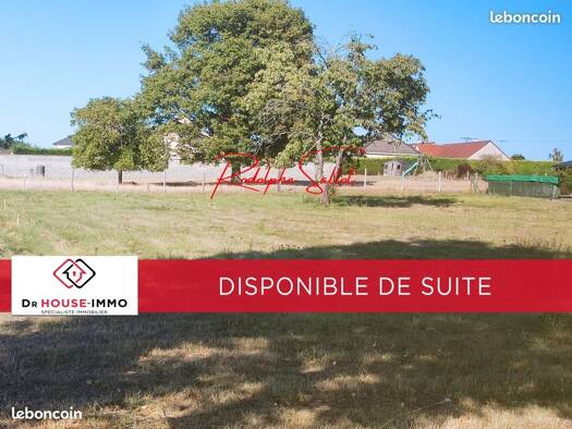 Terrain constructible viabilisé à vendre 22 990 € 1 712 m² de terrain Pouligny-Saint-Pierre 36300