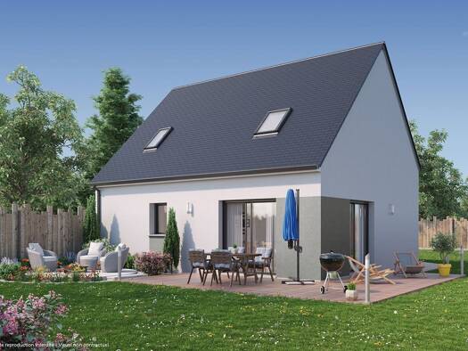 Terrain avec maison neuve à vendre 205 715 € 5 pièces 4 chambres 94 m² 275 m² de terrain Andouillé-Neuville 35250