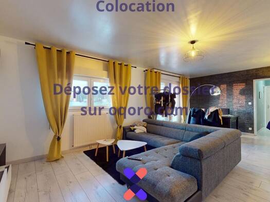 Colocation à louer 480 € 6 pièces 5 chambres 92 m² 3ème étage Orvasserie Saint-Herblain 44800