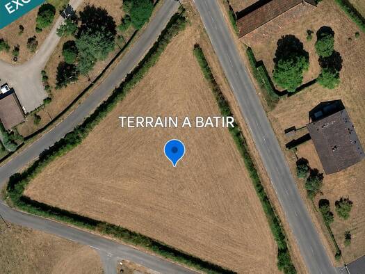 Terrain constructible à vendre 15 000 € 2 500 m² de terrain Fougerolles 36230