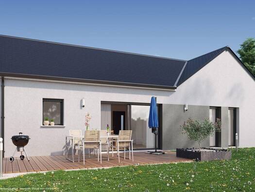 Terrain avec maison neuve à vendre 254 571 € 5 pièces 4 chambres 94 m² 623 m² de terrain Herbignac 44410