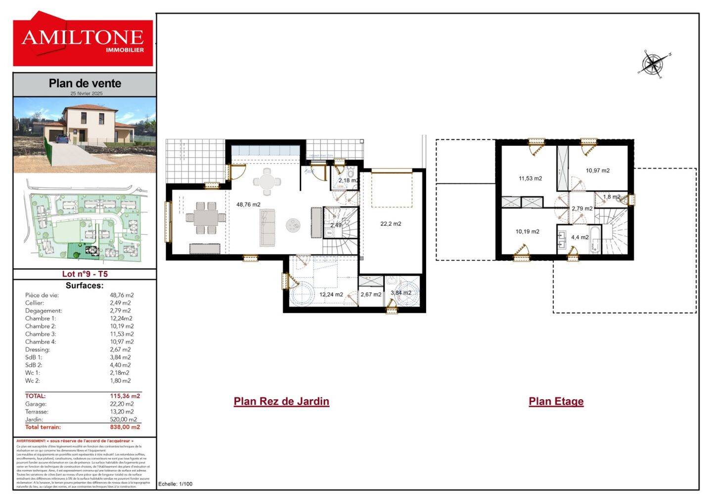 Maison à vendre, 114m², GUEREINS