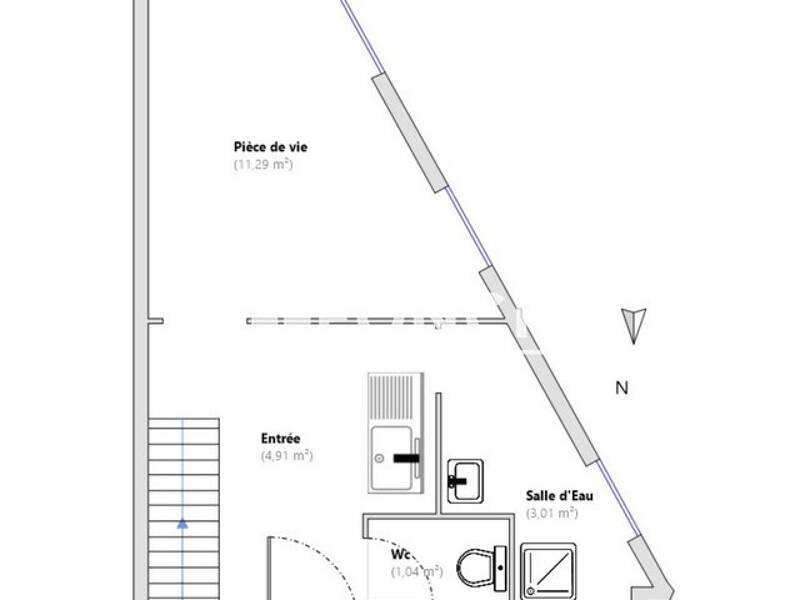 Maison à louer, 21m², LYON 1ER