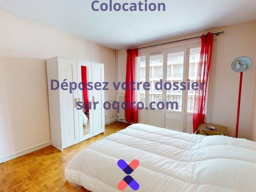 Colocation à louer 380 € 4 pièces 3 chambres 84 m² 3ème étage Centre-Hôtel de Ville Limoges 87000