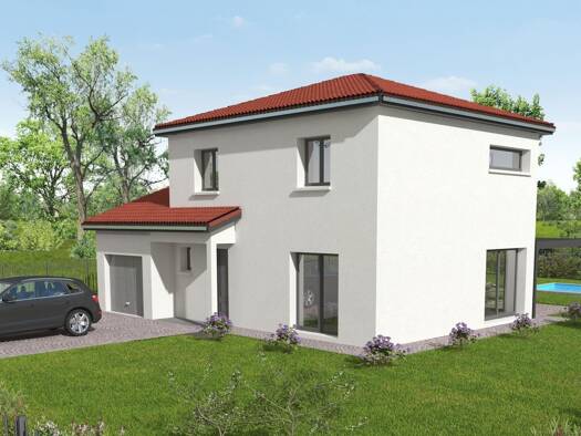 Terrain avec maison neuve à vendre 229 200 € 4 pièces 3 chambres 113 m² 274 m² de terrain Saint-Paul-de-Varax 01240
