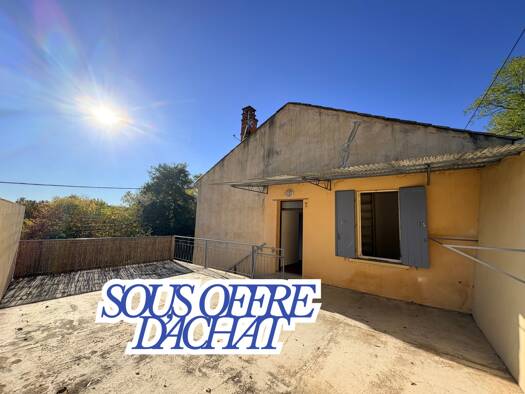 Maison à vendre 140 000 € 3 pièces 2 chambres 54 m² 170 m² de terrain Moussac 30190