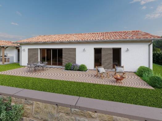 Terrain avec maison neuve à vendre 230 000 € 4 pièces 3 chambres 120 m² 1 000 m² de terrain Marignac 17800