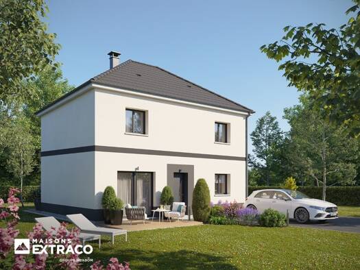 Terrain avec maison neuve à vendre 235 000 € 6 pièces 5 chambres 114 m² 800 m² de terrain Boissey-le-Châtel 27520