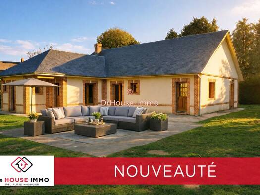 Maison de plain-pied à vendre 247 990 € 6 pièces 4 chambres 138 m² 3 000 m² de terrain Saint-Denis-des-Monts 27520