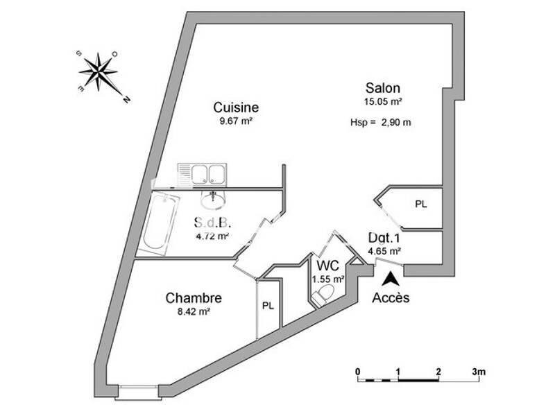 Maison à louer, 44m², SAINT ETIENNE