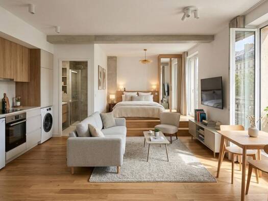 Studio à vendre - neuf 398 000 € 1 pièce 35 m² Centre-Voltaire Asnières-sur-Seine 92600