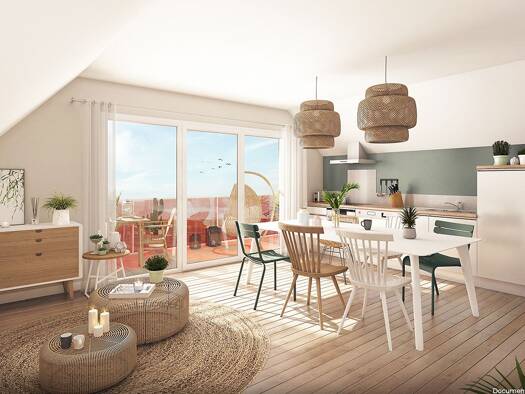 Appartement à vendre - Neuf 269 000 € 2 pièces 1 chambre 62 m² Étage 3/3 Locmiquélic 56570