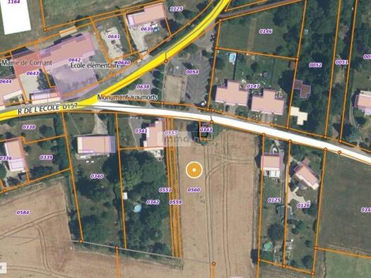 Terrain constructible à vendre 63 900 € 700 m² de terrain Cornant 89500