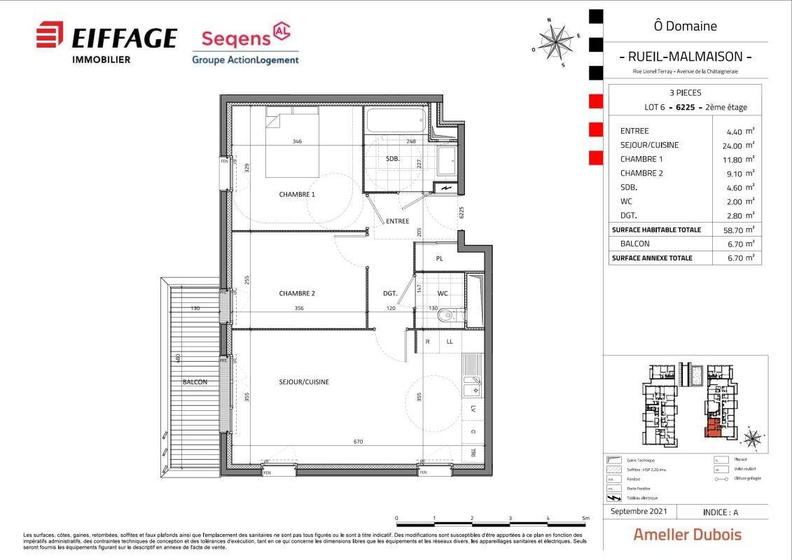 Maison à louer, 58m², RUEIL MALMAISON