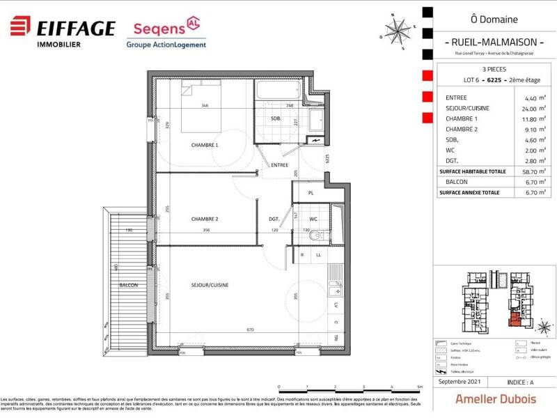 Maison à louer, 58m², RUEIL MALMAISON