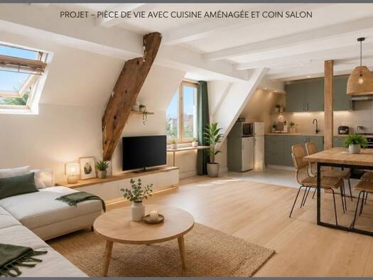 Appartement à vendre 48 000 € 2 pièces 1 chambre 37 m² Étage 3/3 Val-Couesnon 35560