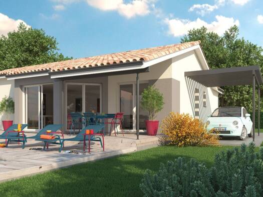 Terrain avec maison neuve à vendre 435 000 € 5 pièces 3 chambres 110 m² 1 000 m² de terrain Le Teich 33470