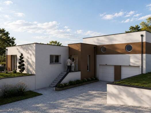 Terrain avec maison neuve à vendre 404 000 € 5 pièces 3 chambres 135 m² Chantraine 88000