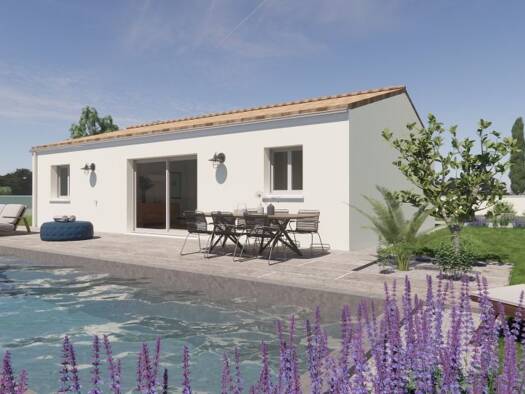 Terrain avec maison neuve à vendre 249 800 € 3 pièces 3 chambres 70 m² 445 m² de terrain Étaules 17750