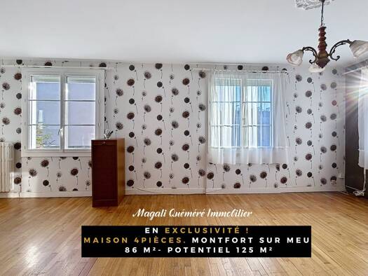 Maison à vendre 209 900 € 4 pièces 3 chambres 86 m² 526 m² de terrain Urbain Est Montfort-sur-Meu 35160