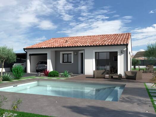 Terrain avec maison neuve à vendre 195 000 € 4 pièces 3 chambres 86 m² 751 m² de terrain Lescure 09420