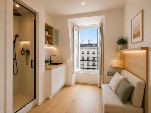 Appartement à vendre 73 000 € 1 pièce 8,6 m² Étage 6/6 Léon-Blum Folie-Regnault Paris 11ème arrondissement 75011
