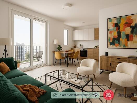 Appartement à vendre - neuf 414 000 € 3 pièces 2 chambres 60 m² 2ème étage Village La Londe-les-Maures 83250