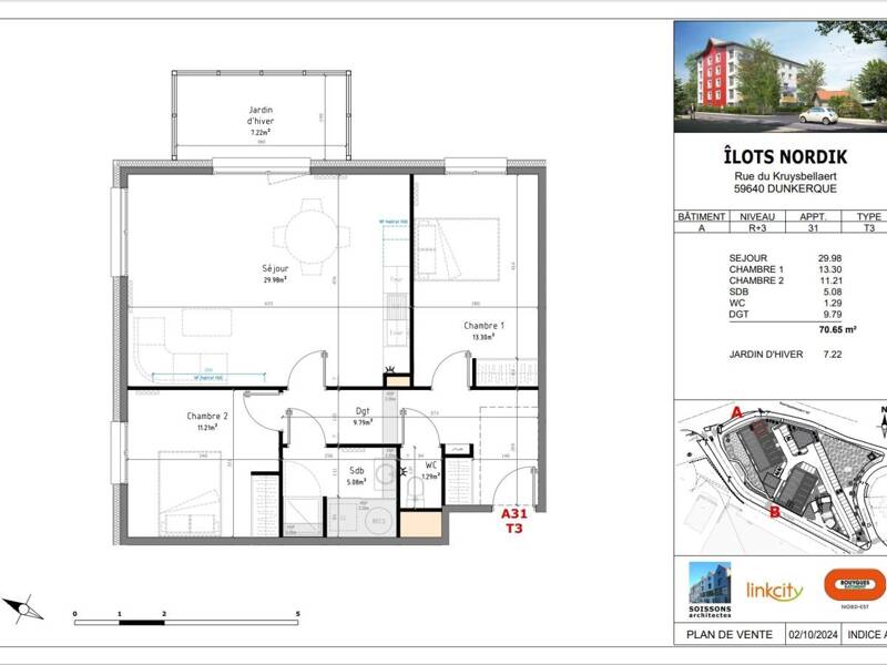 Maison à louer, 70m², DUNKERQUE