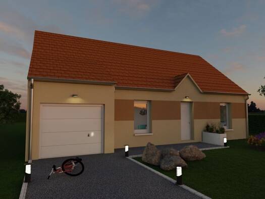 Terrain avec maison neuve à vendre 247 000 € 4 pièces 3 chambres 79 m² 700 m² de terrain Dammarie 28360