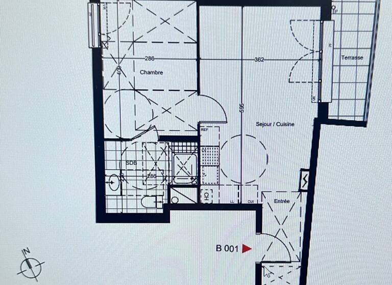 Appartement à louer 1 112 € 2 pièces 1<br/>chambre 41 m²<br/>superficie Mermoz Villemomble 93250