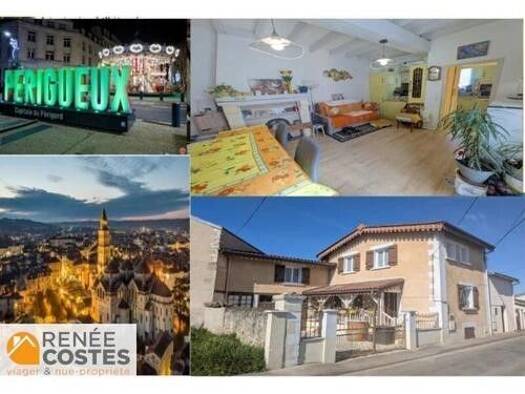 Maison en viager occupé Bouquet 24 750 € 5 pièces 4 chambres 99 m² 153 m² de terrain Les Mondoux Périgueux 24000