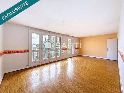 Appartement à vendre 125 000 € 4 pièces 3 chambres 83 m² Étage 3/4 Morier-Rigny-Pont Volant-Joué Centre Joue-les-Tours 37300