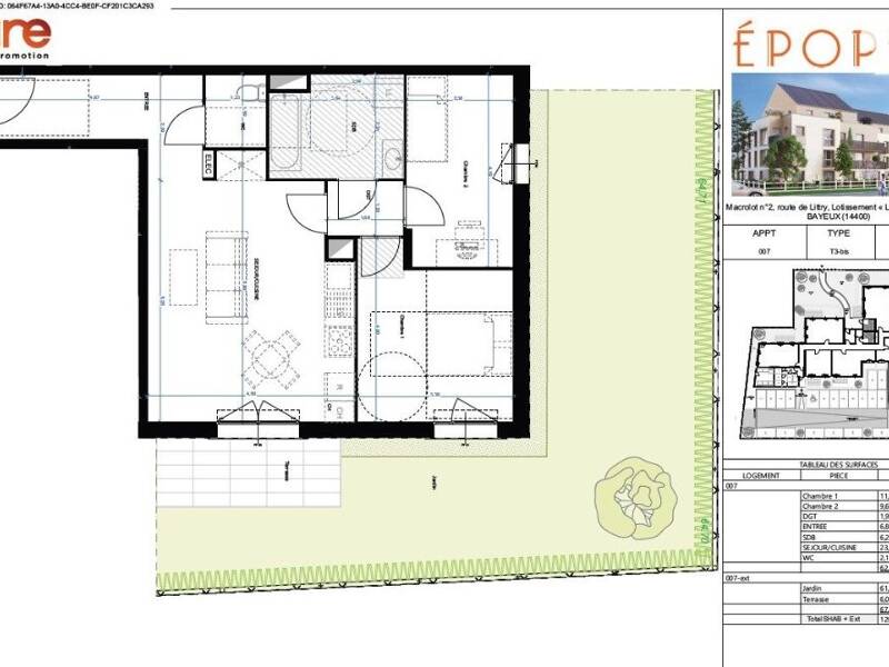 Maison à louer, 62m², BAYEUX