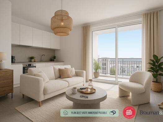 Appartement à vendre 294 160 € 1 pièce 42 m² RDC Centre Nanterre 92000