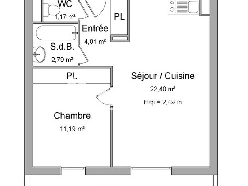 Maison à louer, 42m², LANGON