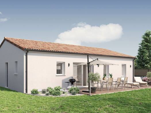 Terrain avec maison neuve à vendre 178 297 € 5 pièces 4 chambres 83 m² 549 m² de terrain Vezins 49340