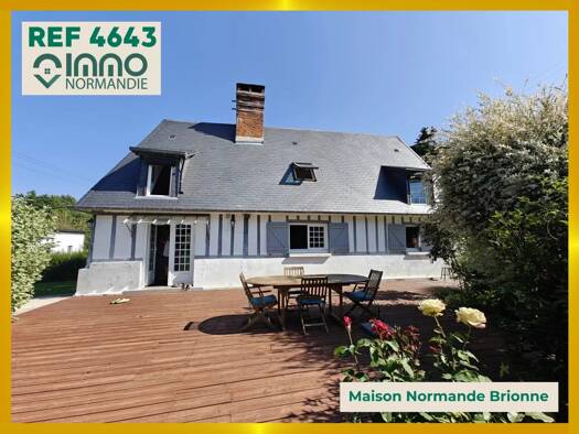 Maison à vendre 169 000 € 3 pièces 2 chambres 80 m² 3 207 m² de terrain Brionne 27800