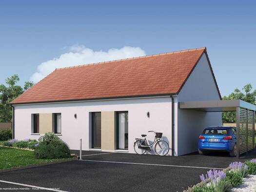 Terrain avec maison neuve à vendre 275 974 € 4 pièces 3 chambres 90 m² 1 706 m² de terrain Meursanges 21200