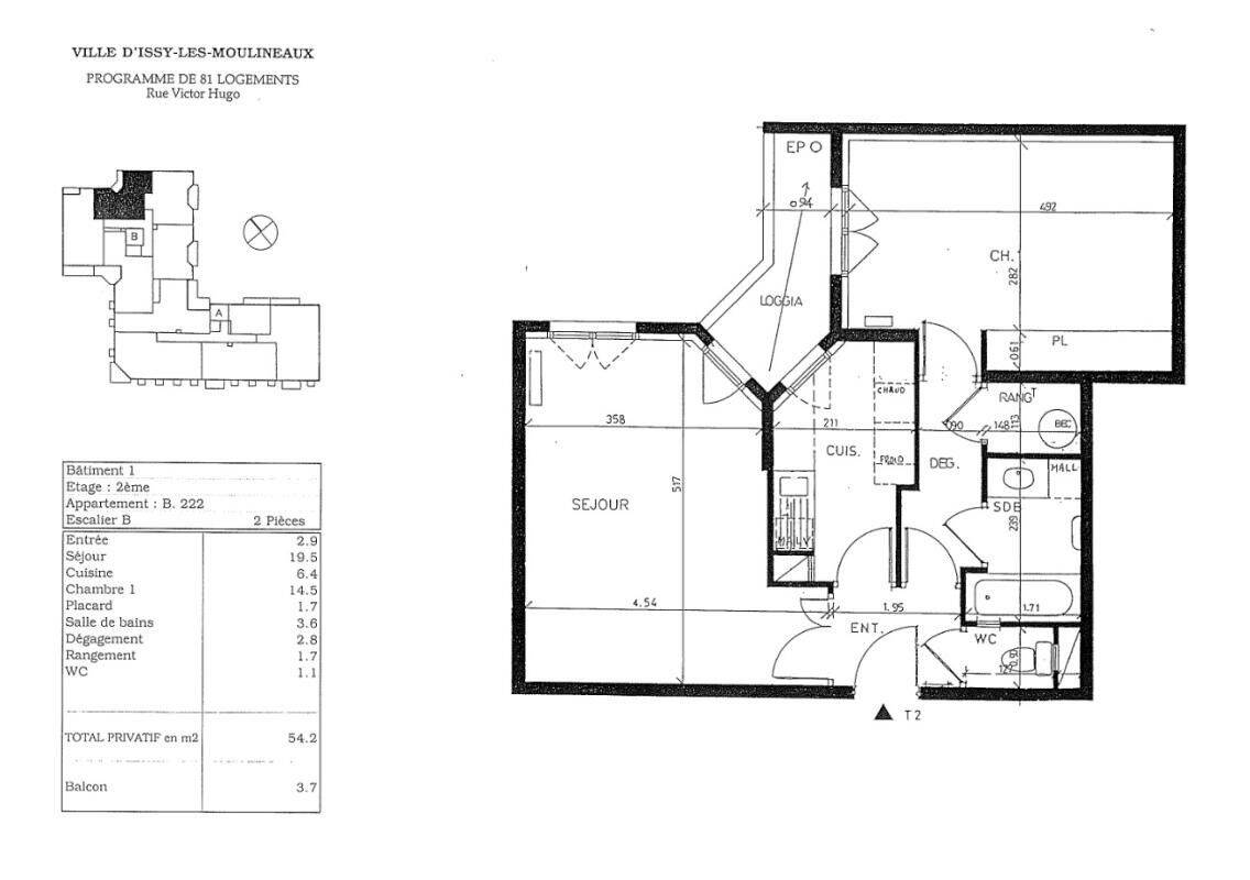 Maison à louer, 54m², ISSY LES MOULINEAUX
