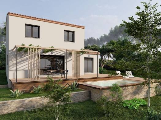 Terrain avec maison neuve à vendre 245 000 € 4 pièces 3 chambres 85 m² 350 m² de terrain Peret 34800