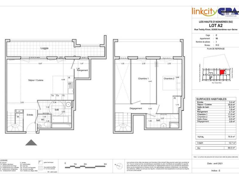 Maison à louer, 76m², ASNIERES SUR SEINE