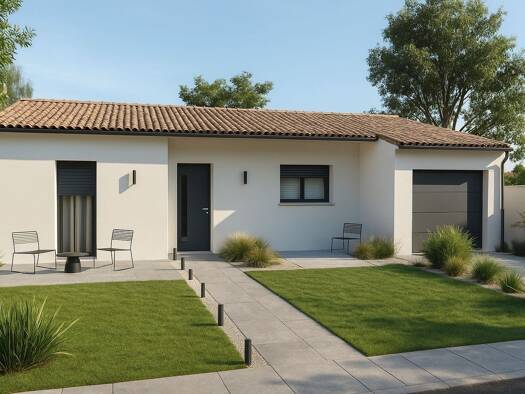 Terrain avec maison neuve à vendre 193 100 € 5 pièces 3 chambres 81,9 m² 965 m² de terrain Verrières 86410