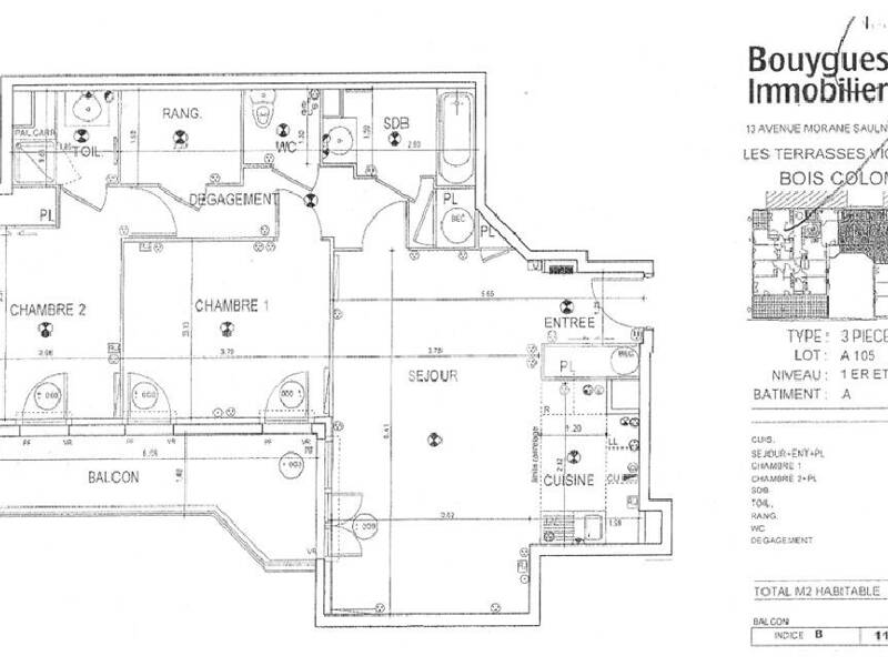 Maison à louer, 74m², BOIS COLOMBES