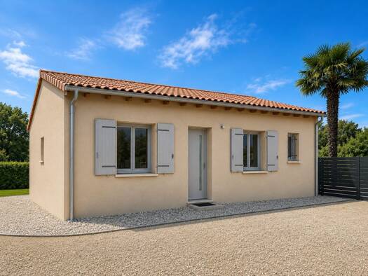 Terrain avec maison neuve à vendre 170 000 € 3 pièces 2 chambres 79 m² 271 m² de terrain La Rochefoucauld-en-Angoumois 16110