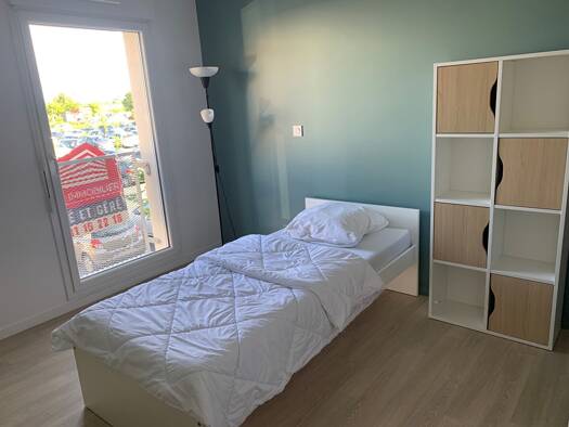 Appartement à louer - logement étudiant 555 € 1 pièce 23 m² 1er étage Saint-Contest 14280
