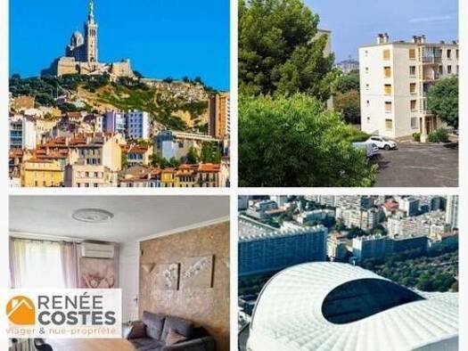 Appartement en viager occupé Bouquet 45 750 € 4 pièces 3 chambres 70 m² 2ème étage Marseille 9ème 13009